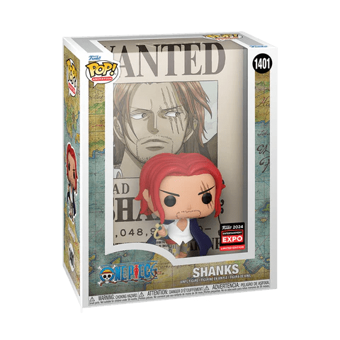 Funko POP! One Piece - Shanks (C2E2 2024) #1401 (Wanted Poster) Pop Vinyl Figure - Pop Vinyl