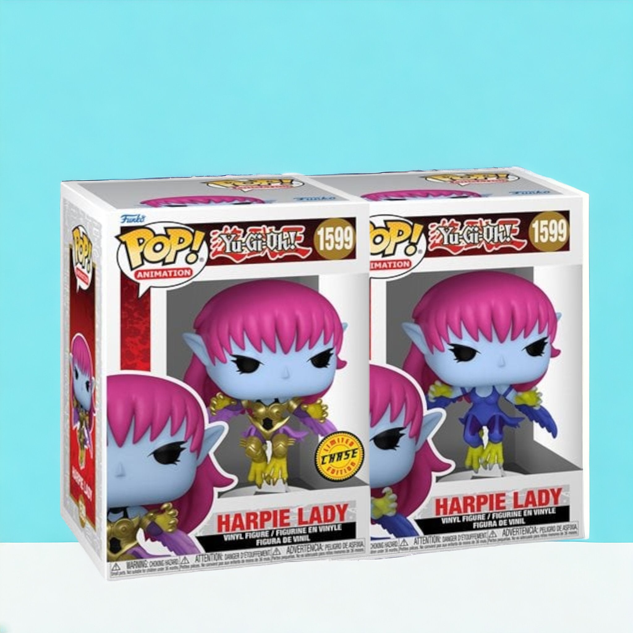 Funko POP! Yu-Gi-Oh! - Harpie Lady #1599 Pop Vinyl Bundle (Chase + Common) - Pop Vinyl