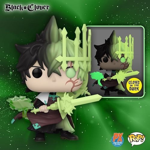 Funko POP! Black Clover - Yuno (Spirit of Zephyr) #1422 GITD Pop Vinyl Figure - Pop Vinyl