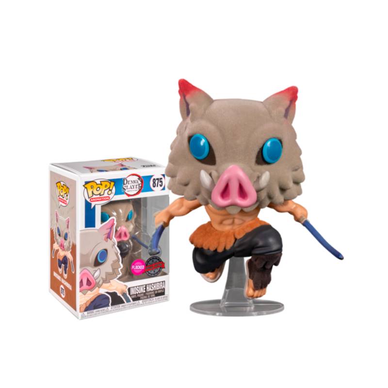 Funko POP! Demon Slayer - Inosuke Hashibara #875 (Flocked) Pop Vinyl Figure - Pop Vinyl