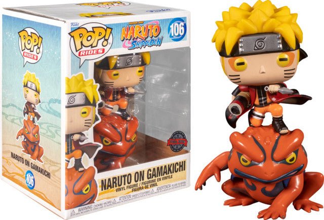 Funko POP! Naruto: Shippuden - Naruto On Gamakichi #106 6" Pop Vinyl Figure - Pop Vinyl